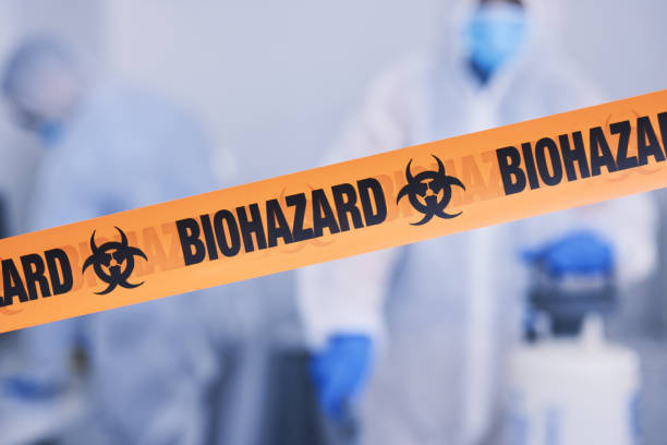 Professional Biohazard Cleanup technician working in Waleska, GA